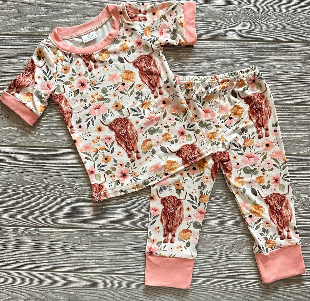 Highland Cow PJ Set