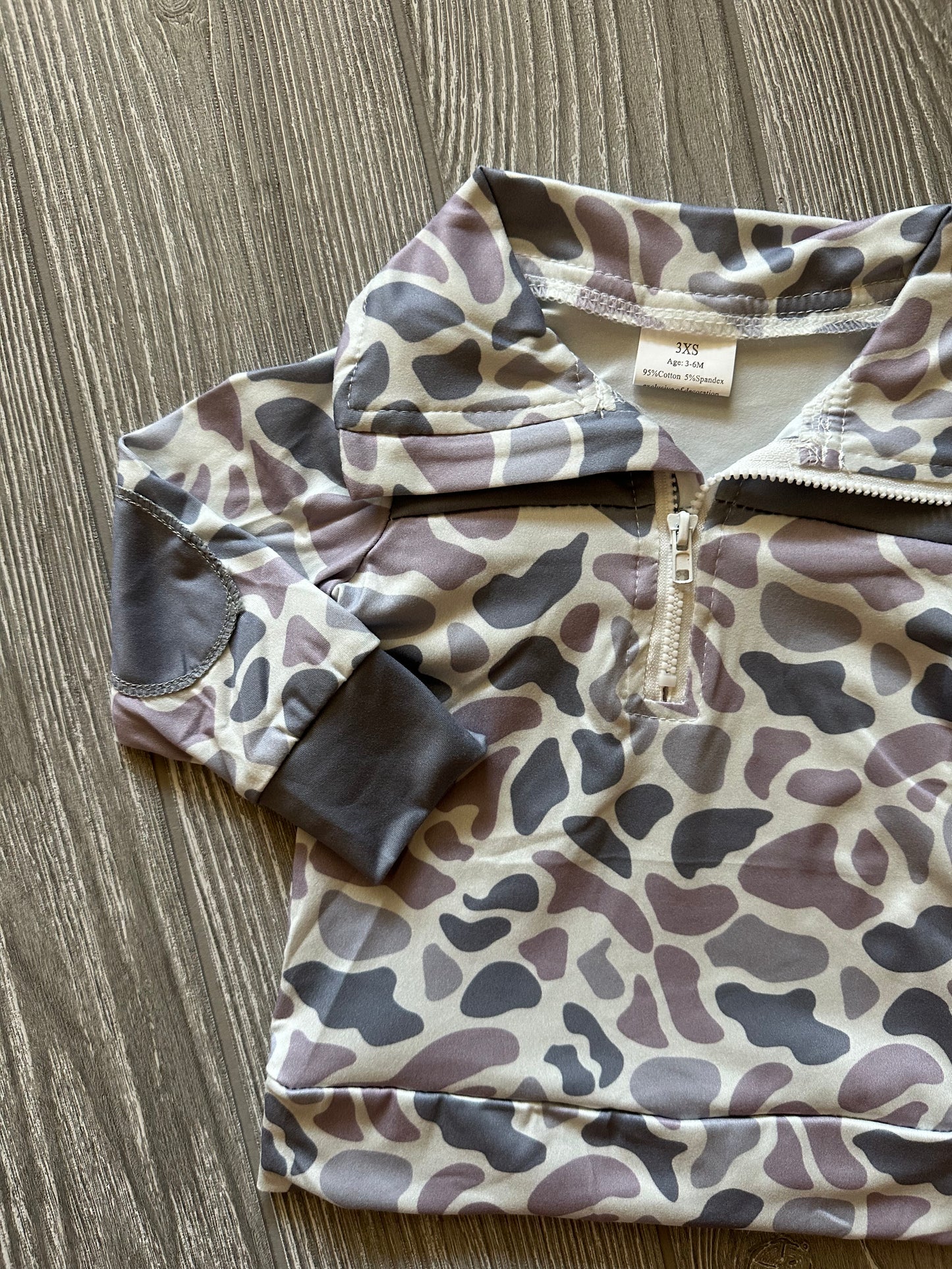 Grey Camo Pullover