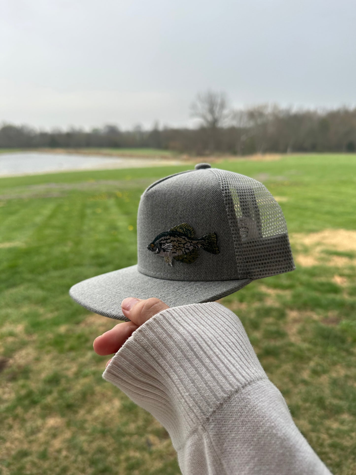 Grey Fish Hat