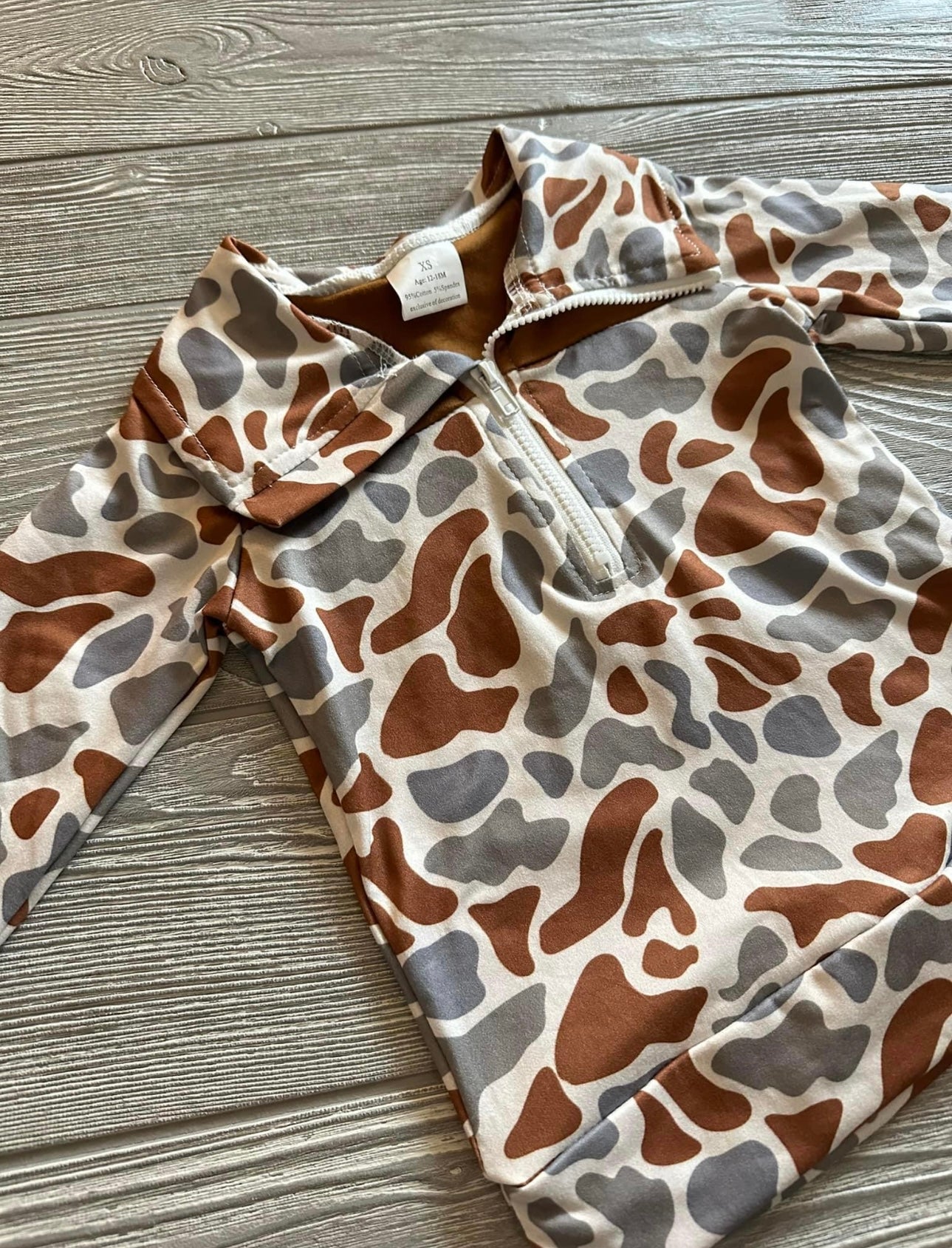 Brown Camo Pullover