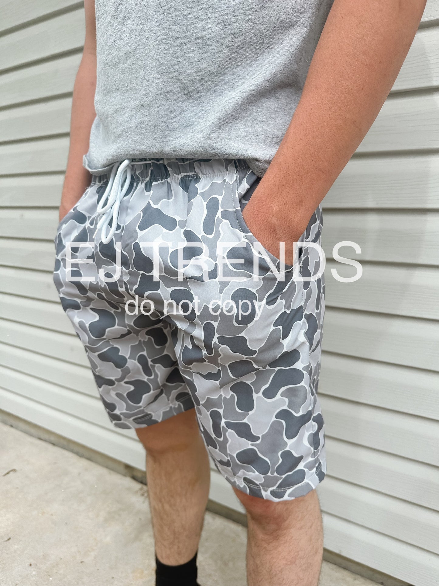 Men’s Grey Camo Shorts