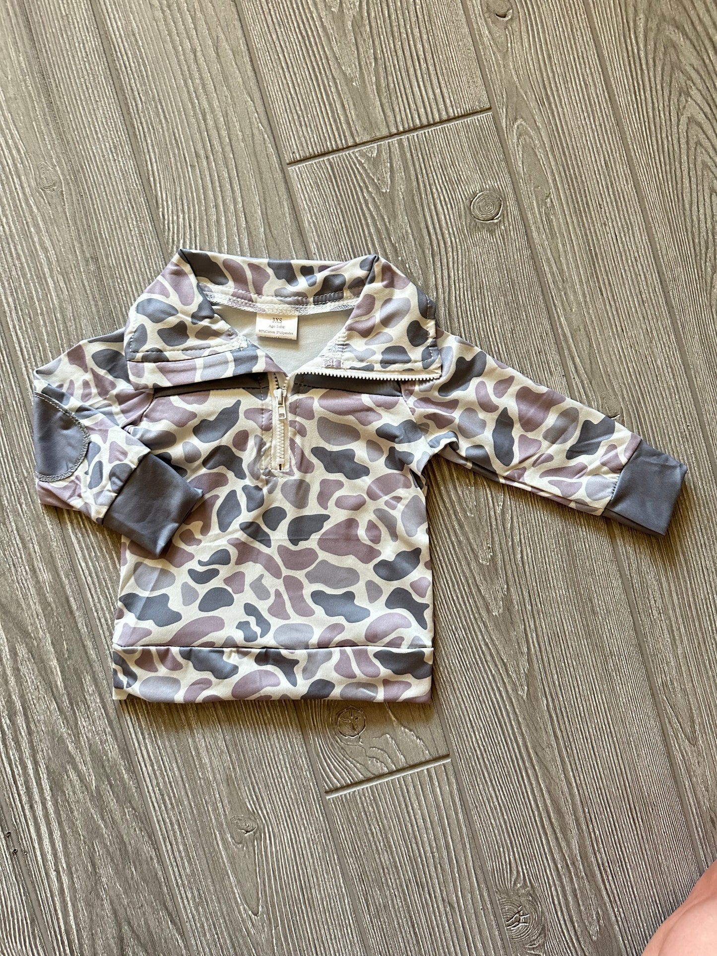 Grey Camo Pullover