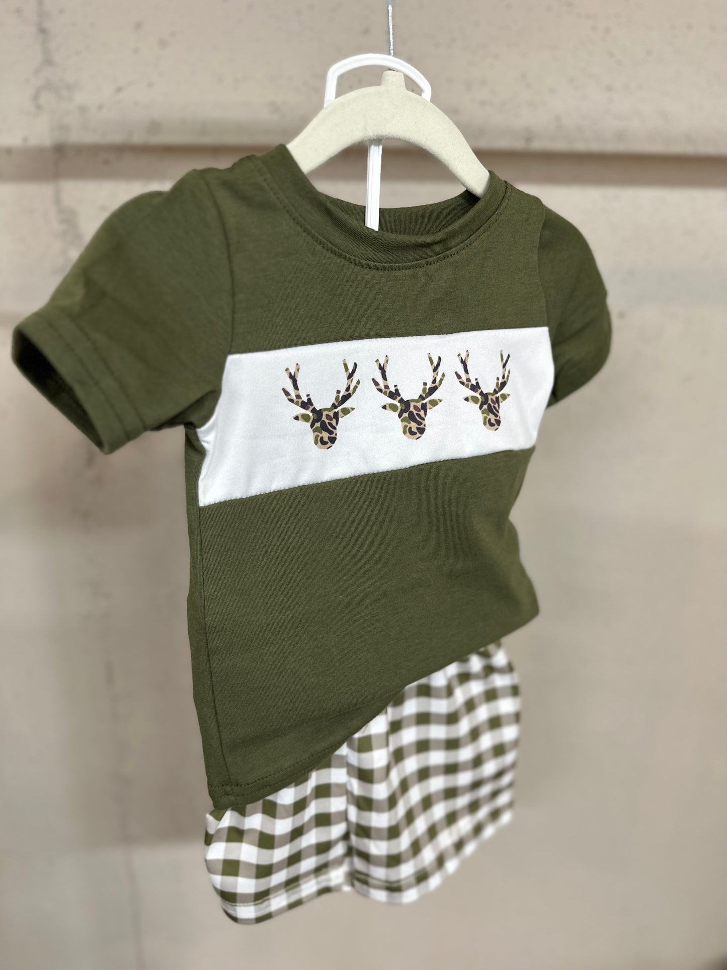 Plaid Deer Set