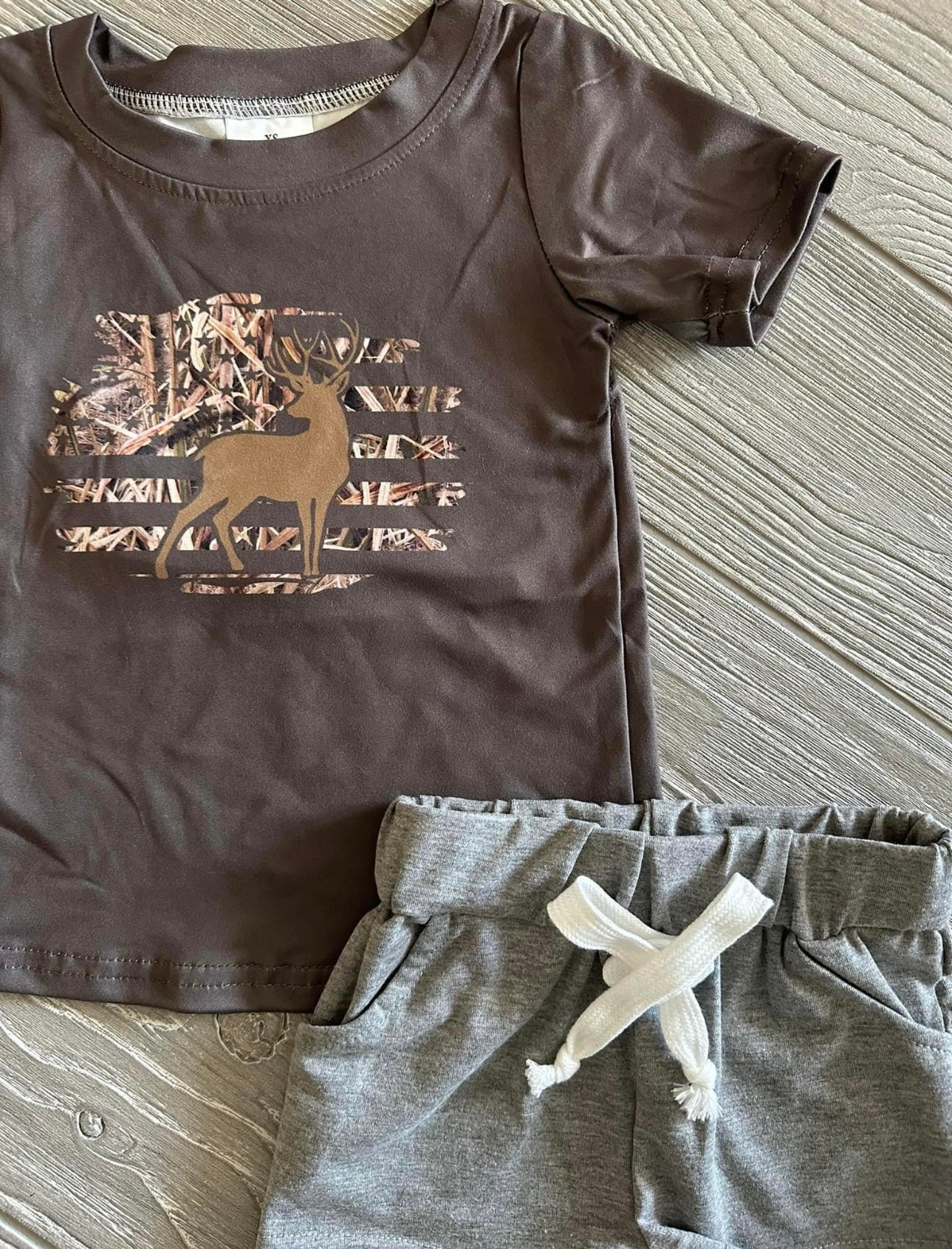 Camo Flag Deer Set