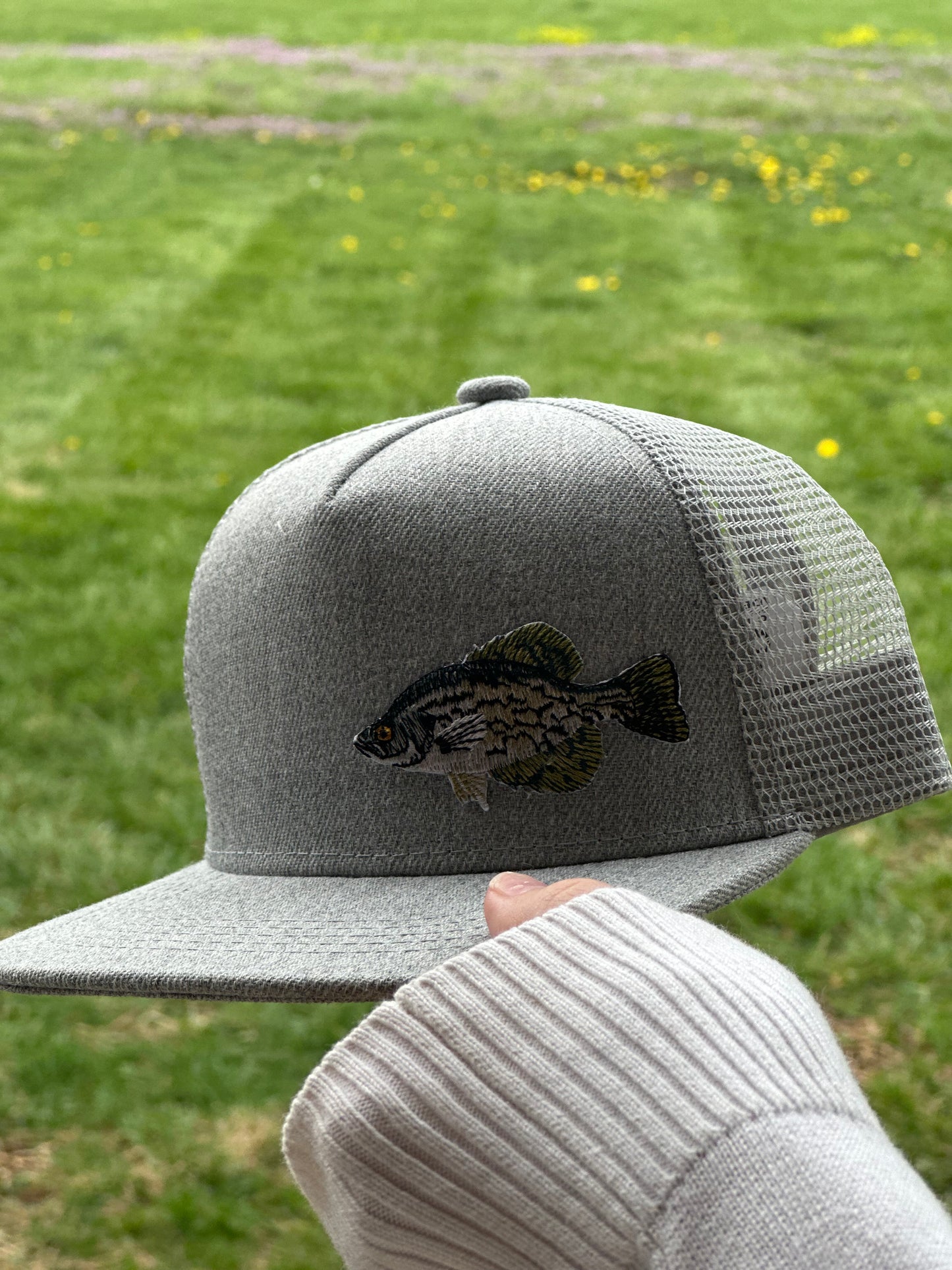 Grey Fish Hat