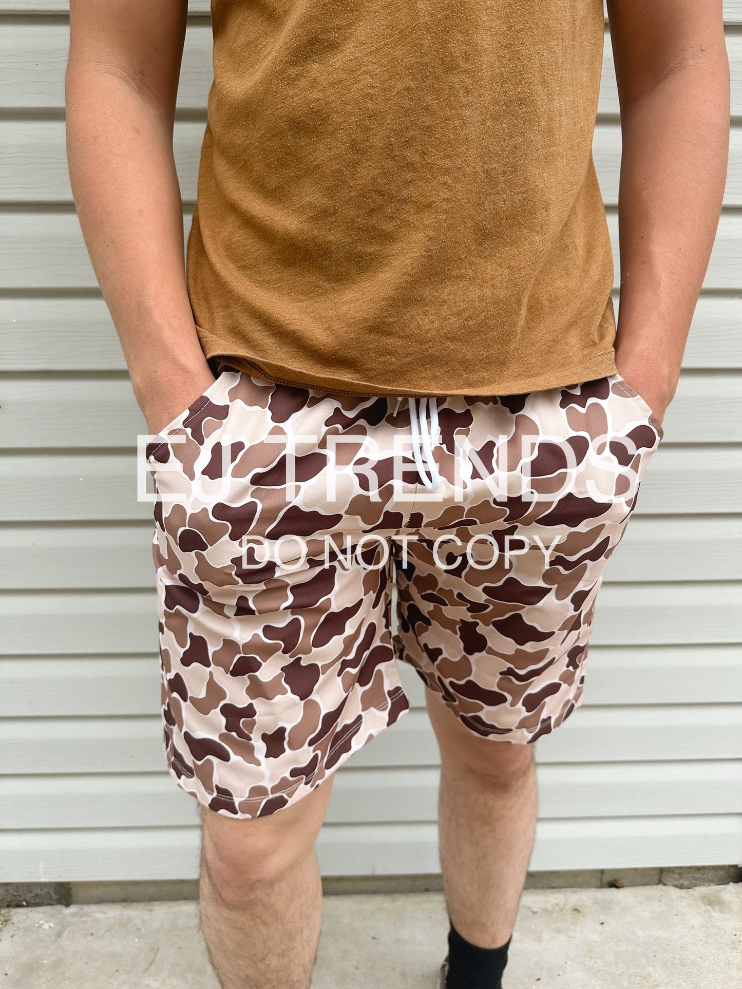 Men’s Brown Camo Shorts