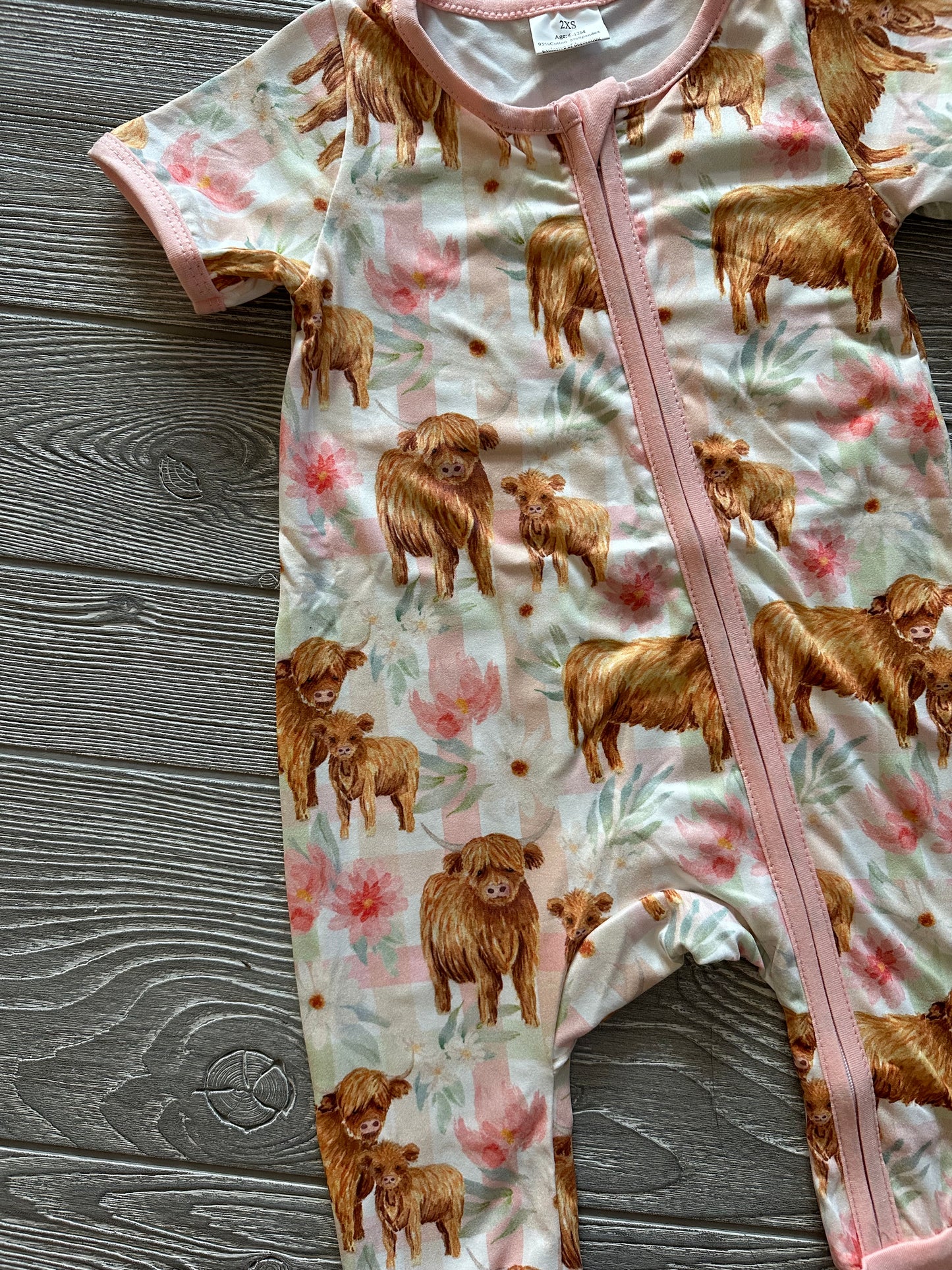 Highland Cow Short Sleeve