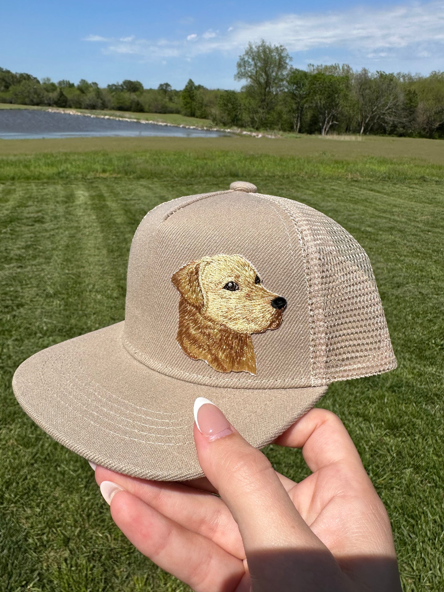 Yellow Lab Tan Hat