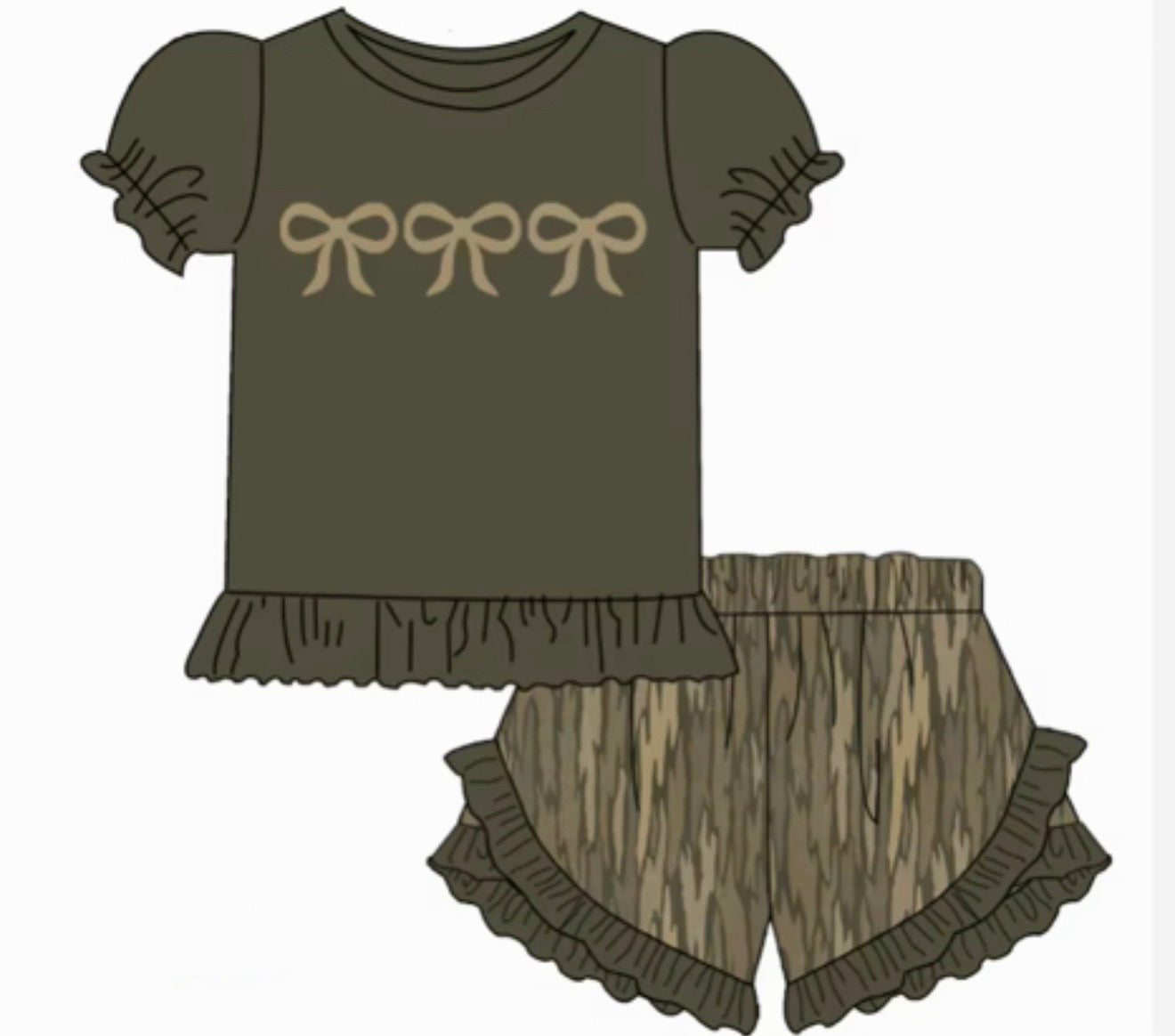 Camo Bows Set