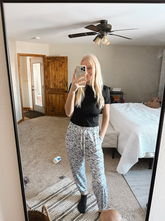 Mommy & Me Adult Grey Camo Joggers