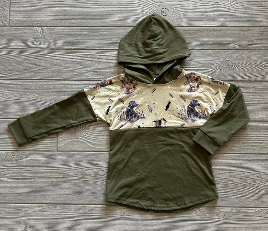 Olive Duck/Lab Hoodie