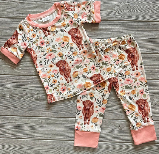 Highland Cow PJ Set