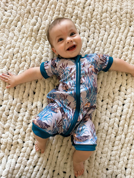 Short Sleeve Duck Romper