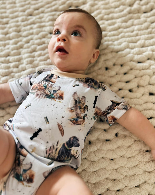 Duck/Black Lab Onesie