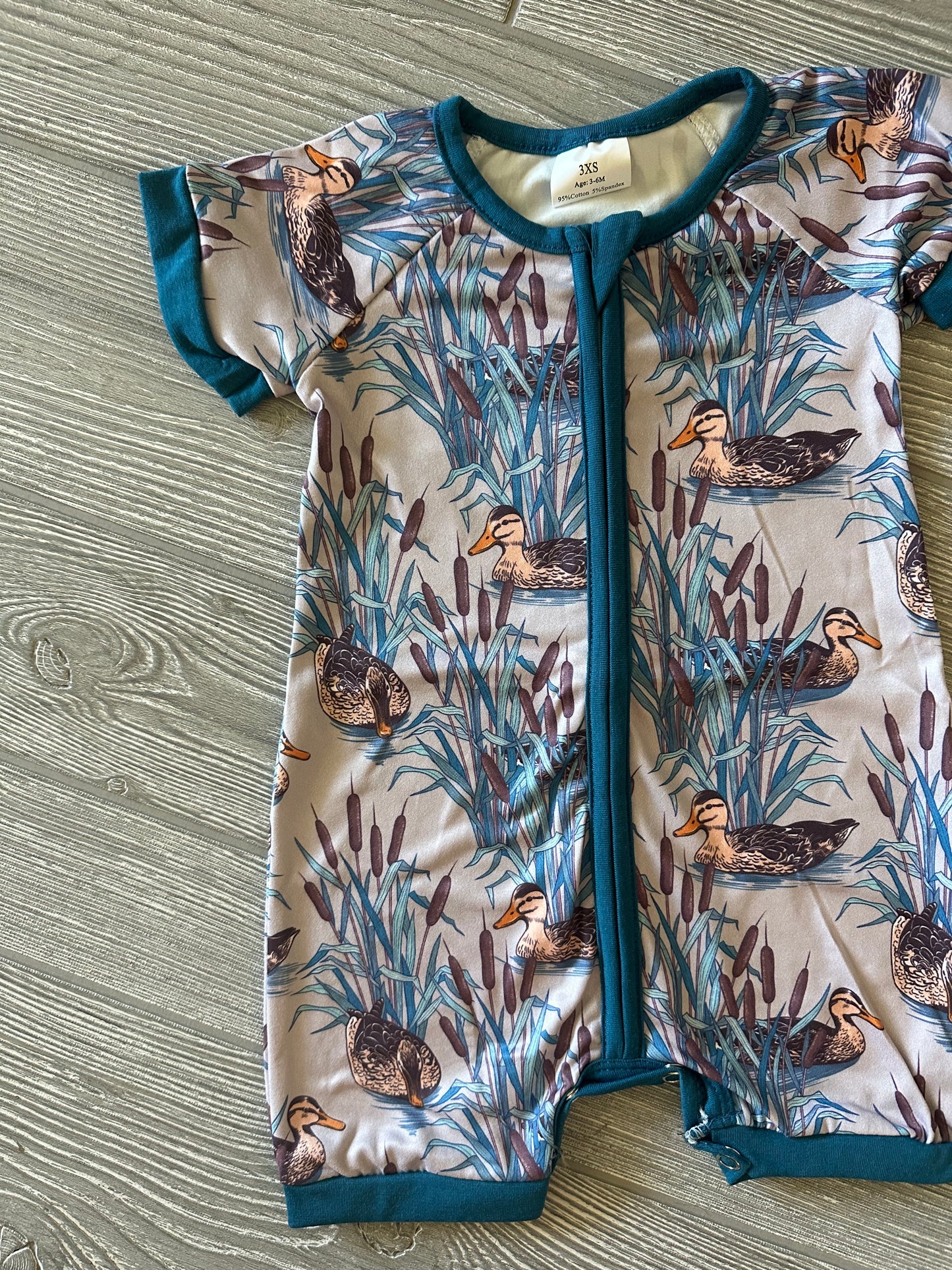 Short Sleeve Duck Romper