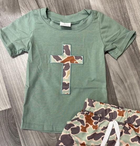 Camo Cross Shirt Only