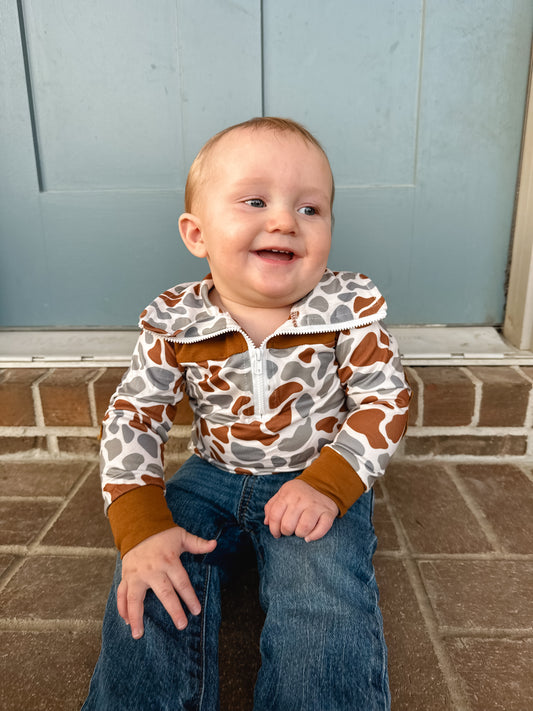 Brown Camo Pullover