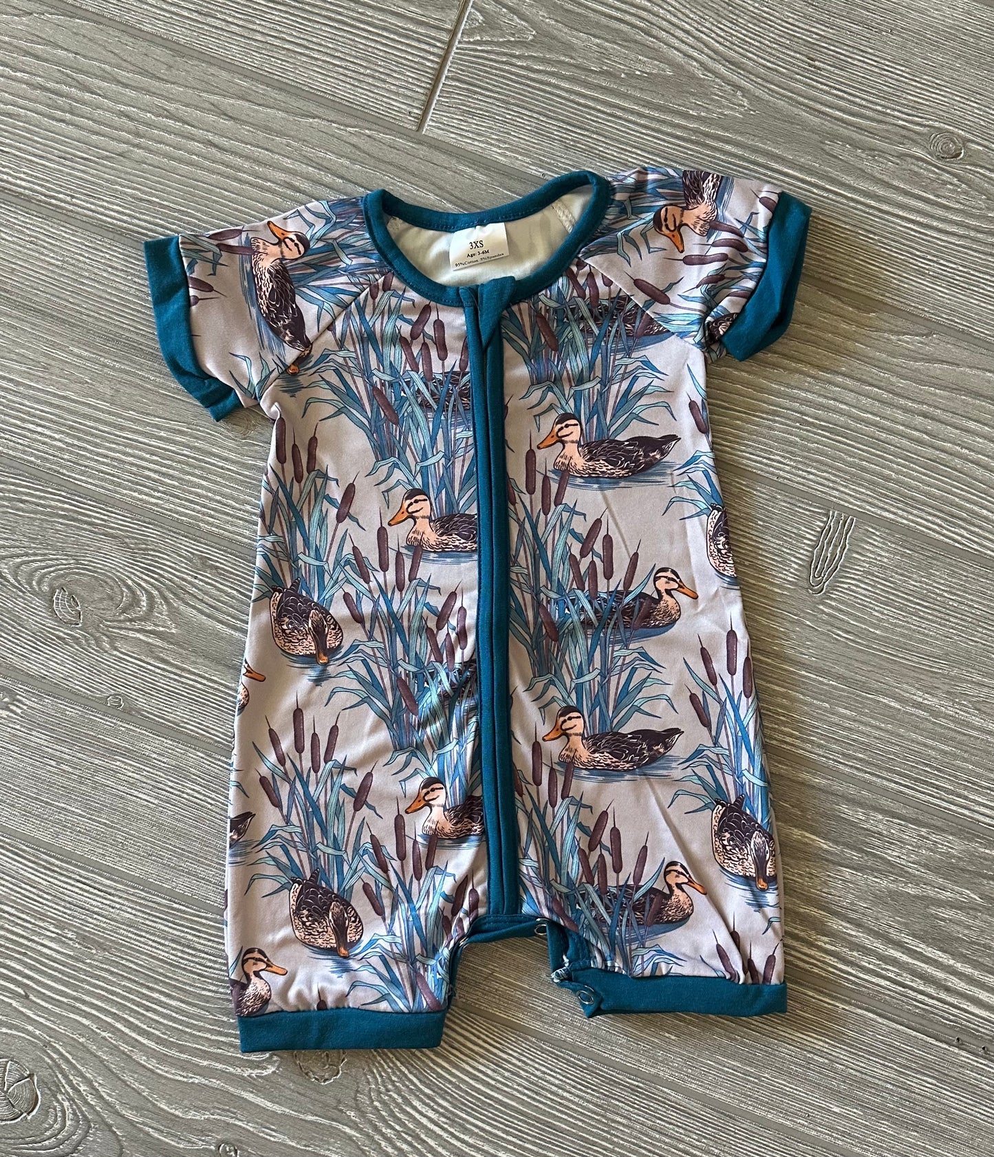 Short Sleeve Duck Romper