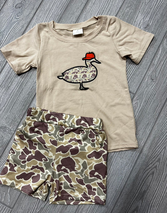 Embroidered Baseball Hat Duck Set