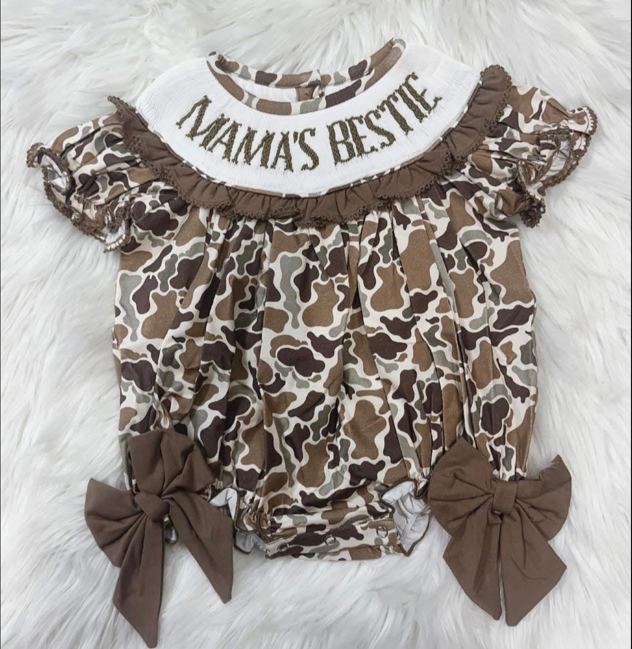 Smocked Girls Bow Bubble Preorder